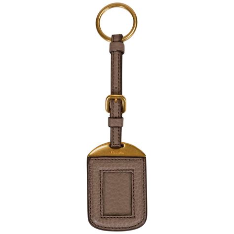 round prada leather tag